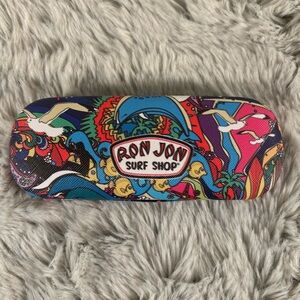NWOT Ron Jon Surf Shop Colorful Eyeglass Case with Cloth